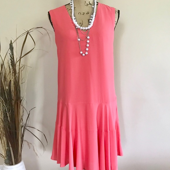 •BCBGMAXAZRIA• Clea A-line chiffon dress - Picture 4 of 8